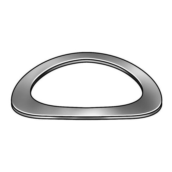 Manufacturer Varies Disc Spring,Curved,0.125,301 SS,PK10 1UAK4