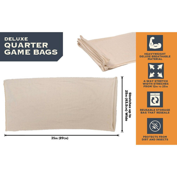 Allen Colorado 28 In. L. x 12 In. W. Deluxe Deer Quarter Game Bag (4-Pack) 6596 728577