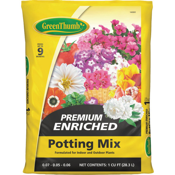 Green Thumb 1 Cu. Ft. Potting Soil 72451871