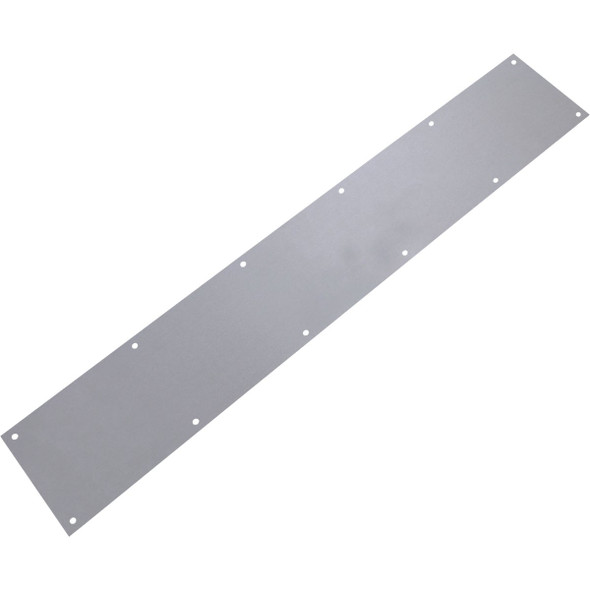 Tell 6 In. x 34 In. Satin Stainless Steel Kickplate DT100058
