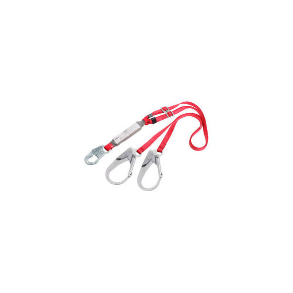 3M Protecta 1342275 PRO Shock Absorbing Adjustable Lanyard 6'L 130-310 Cap Lbs