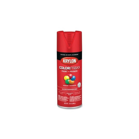 COLORmaxx™ Paint + Primer Spray Paint, 12 oz, Banner Red, Gloss