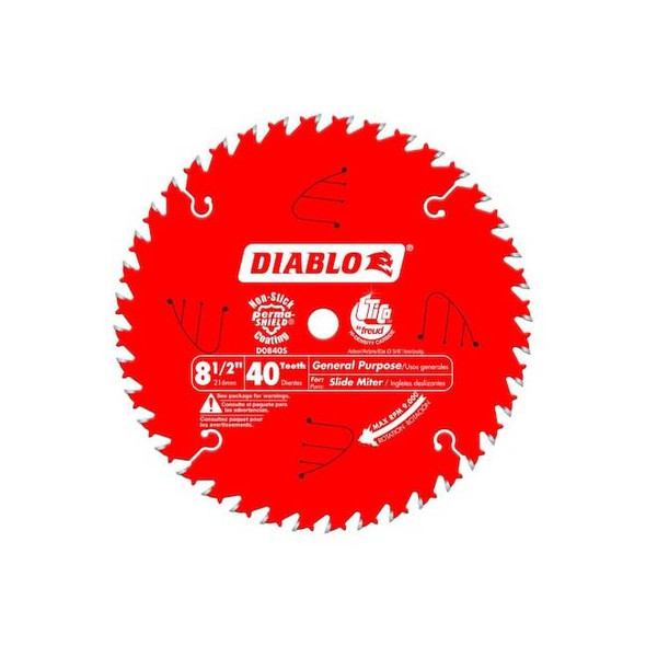 Diablo CircularSawBlade,Carbide,Dia:8.5" D0840S
