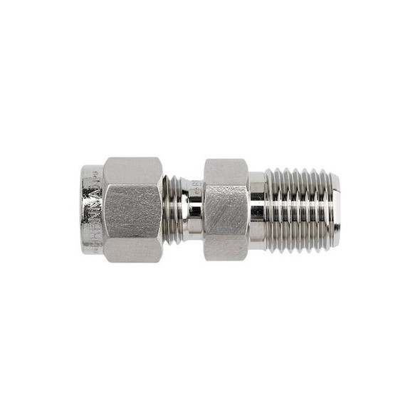 Brennan Industries Elbow, SS, Comp. 1/2 in, MNPT 1/2 in NS2501-08-06-SS
