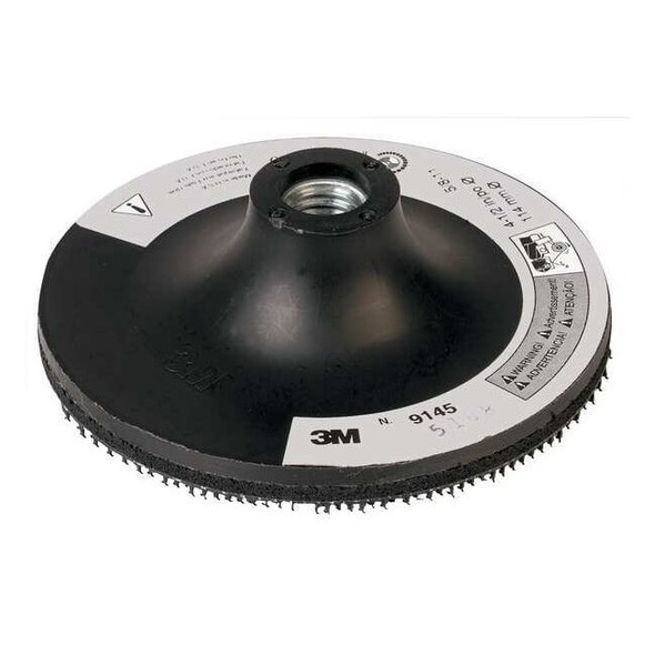 3m Hook-and-Loop Disc Backup Pad, 4-1/2" Dia, Center Hole, 9145 9145