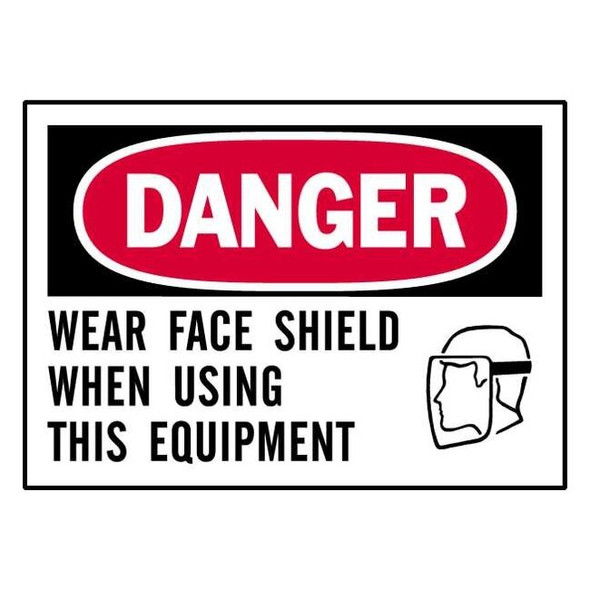 Brady Danger Label,Instruction,5 In. W,PK5, 86151 86151