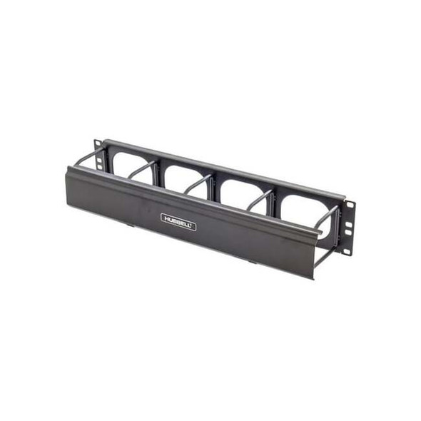 Hubbell Premise Wiring Horizontal Ring Manager,4.39 in. D HM24C