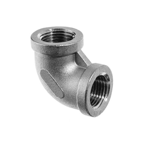 316 Stainless Steel Elbow, 1/4 in, Female BSPT, Class 150