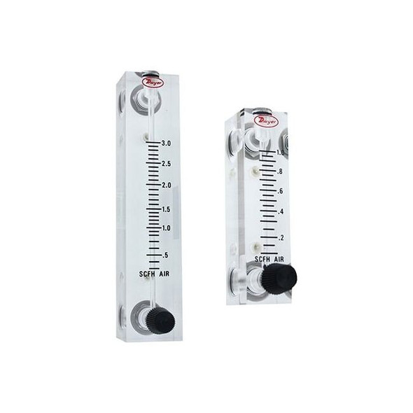 Dwyer Instruments Flowmeter, range .6-5 SCFH air. VFA-3-SSV