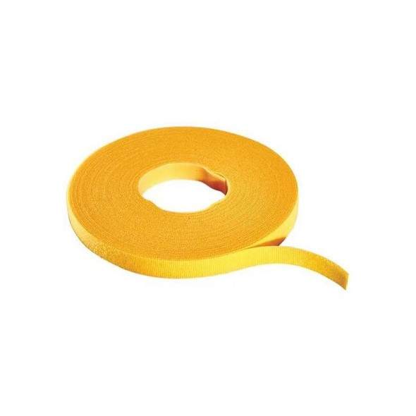Cable Tie Roll, 75 ft L, Yellow, Nylon, Polyethylene, 50 lb Strength