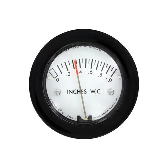 Dwyer Instruments Differential pressure gage, range 0-10" w.c. 2-5010