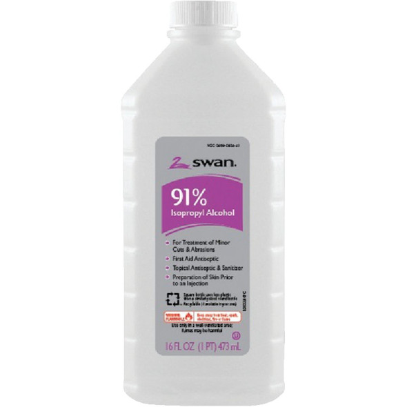 1000032198 Swan 16 Oz. 91% Isopropyl Rubbing Alcohol