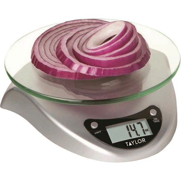 Taylor 11 Lb. Capacity Glass Kitchen Scale 3831S