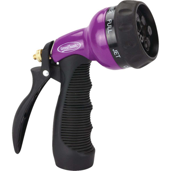 Green Thumb 7-Pattern Medium Duty Rear Trigger Metal Nozzle 15078-GTDI