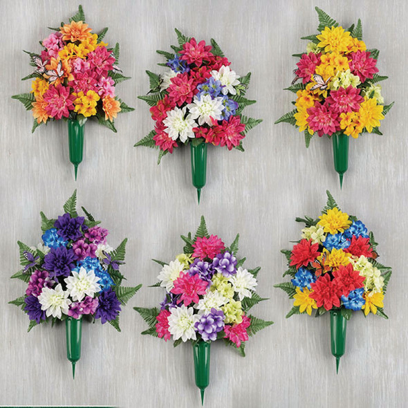 Gerson 26 In. Butterfly Flat Memorial Vase Display CVP0125 Pack of 12