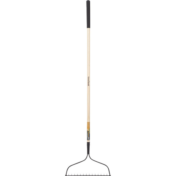 Green Thumb 16.25 In. Steel Bow Rake with Wood Handle (16-Tine) GT-BRK203