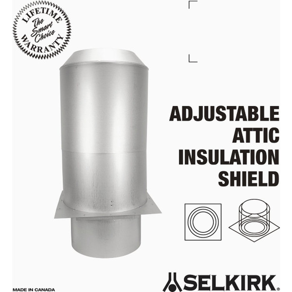 SELKIRK Sure-Temp 6 In. Adjustable Attic Insulation Shield 206492 490835