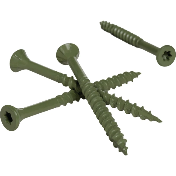 Hillman Deck Plus #10 x 3-1-2 In. Green Deck Screw (275-Count) 48408 215857