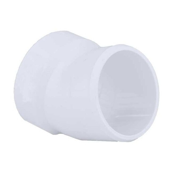 PVC 22-1/2 Degree Street Elbow, Hub x Spigot, 2 in Pipe Size