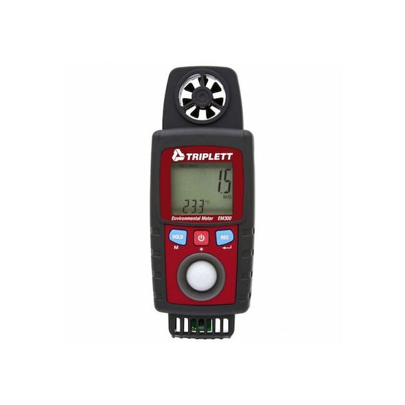 Triplett MultifunctionEnvMeter,Blk/Rd,3,837fpm EM300