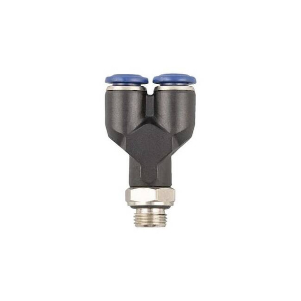 Aignep Usa Push to Connect Fitting, Nylon, Black 85320-53-02