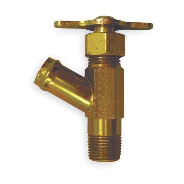 Weatherhead Drain Cock,Steel,MNPT x Hose,3/8 In 211273A
