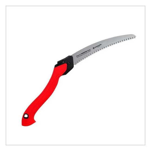 RazorTOOTH Folding Saw, Steel 10 in L Blade, Plastic Handle, 12 1/4 in Tool L