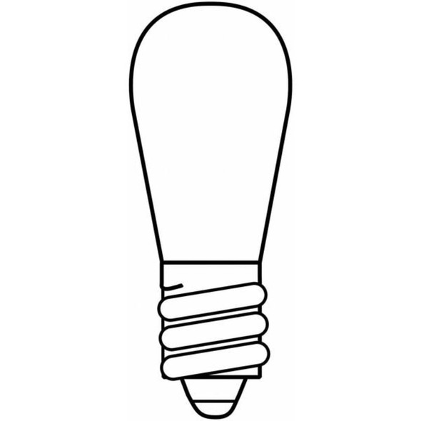 Current GE LIGHTING 6.0W, S6 Incandescent Light Bulb 6S6-155V