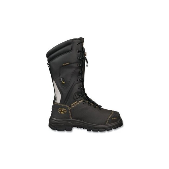 65 Series 10 in Lace-Up Steel Toe Boots, Men's 12, Leather, Black
