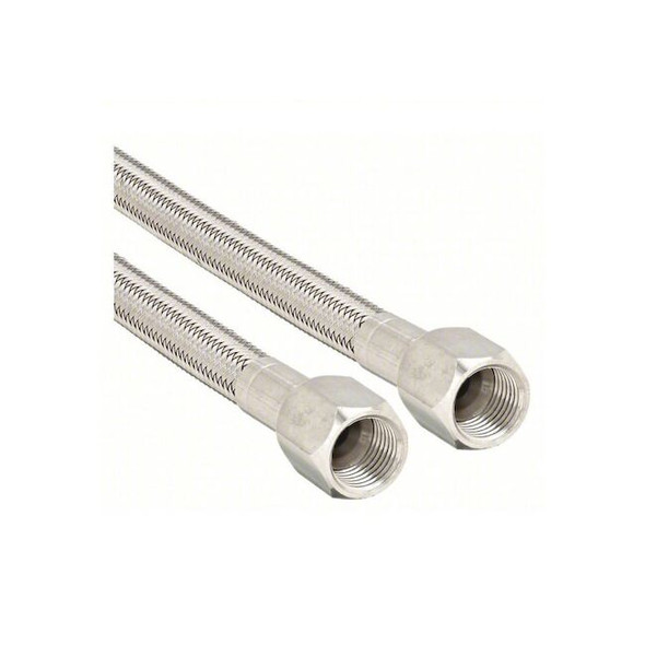 Smooth bore PTFE Hose, Silver, 4ft L