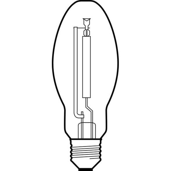 Current GE LIGHTING 150W, B17 High Pressure Sodium HID Light Bulb LU150-MED-ECO