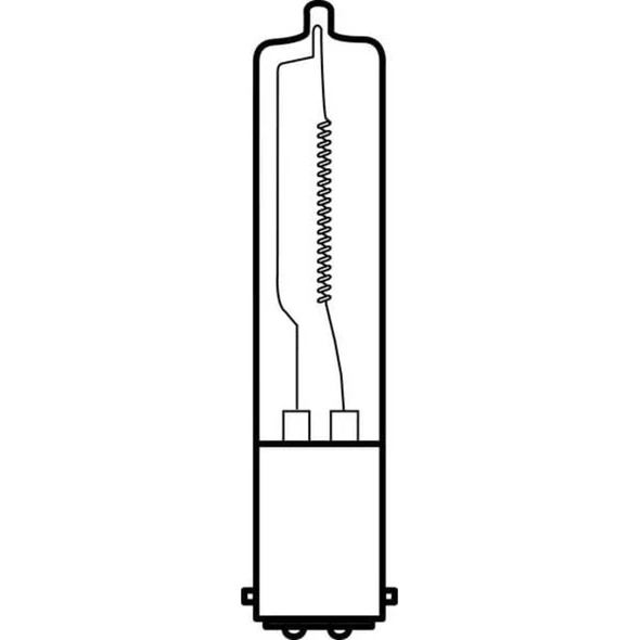 Current Halogen Light Bulb,T4,250W Q250CL-DC(ESS)-120V
