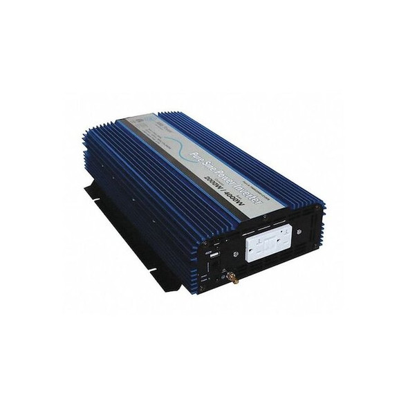 Power Inverter, Pure Sine, 4,000 W Peak, 2,000 W Continuous, 2 Outlets