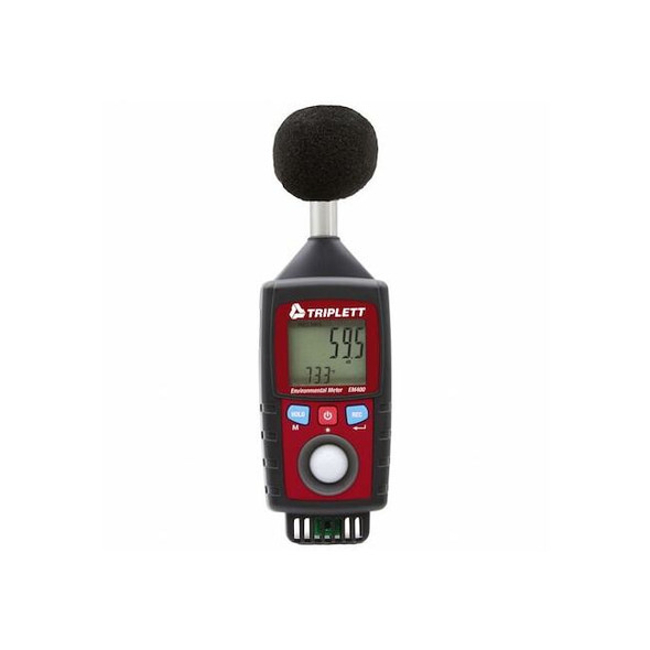 Triplett MultifunctionEnvironmentMeter,Black/Red EM400