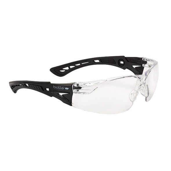 Bolle Safety Rush+ BSSI Safety Glasses, Clear Lens, Small Version, 1/Each