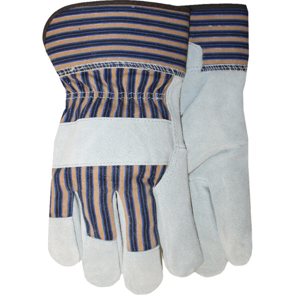 Midwest Gloves & Gear Kids Leather Palm Glove with Cuff 7733-K-DC-6