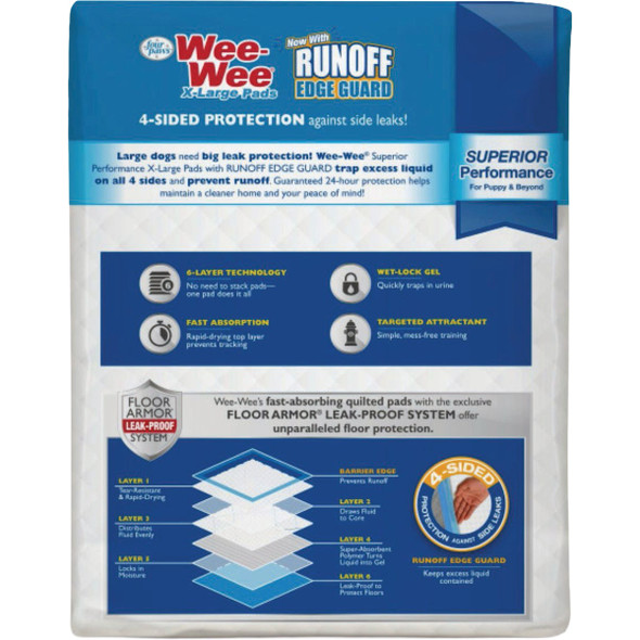 Four Paws 21pk 28x34 Dog Pee Pad FP1A021 763531