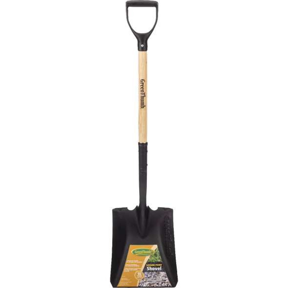 Green Thumb Wood D-Handle Square Point Shovel GT-TS204