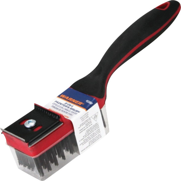 Warner 2-in-1 Painter's Wire Brush with 1-3/4 In. 4 Edge Scraper 11160