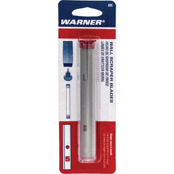 Warner 4 In. Replacement Scraper Blade (5-Pack) 695 794592