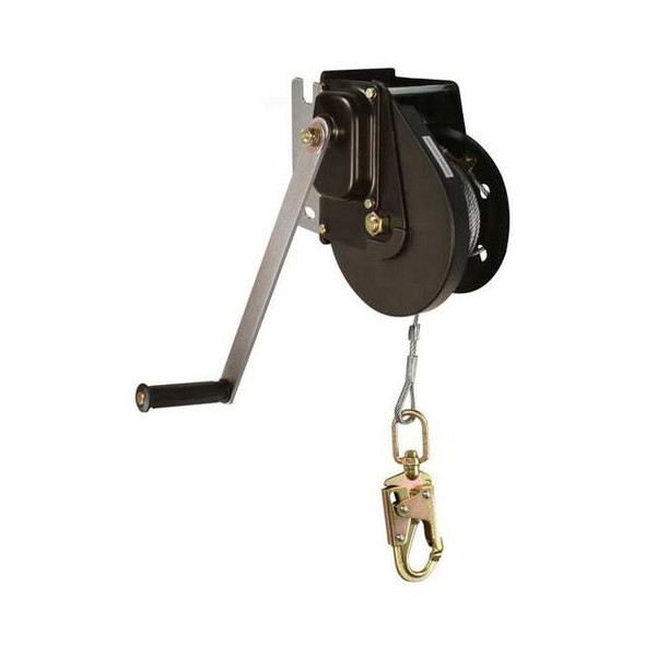 Falltech Materials Winch,Black,8 1/2 in H,Manual 7295M