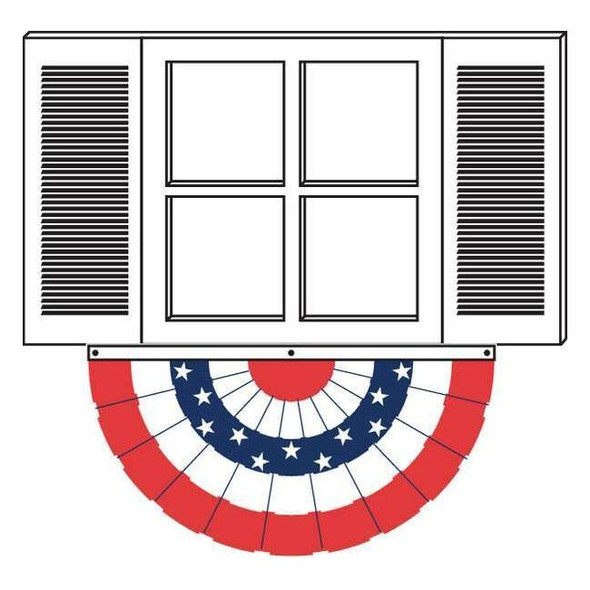 Annin Flagmakers US Bunting Fan,4x8 Ft 483350