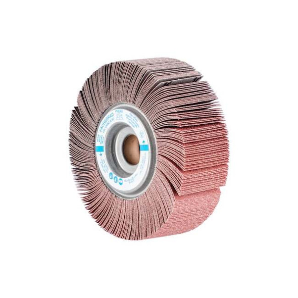 6" x 2" Unmounted Flap Wheel - 1" A.H. - Aluminum Oxide - 80 Grit Pack of 2