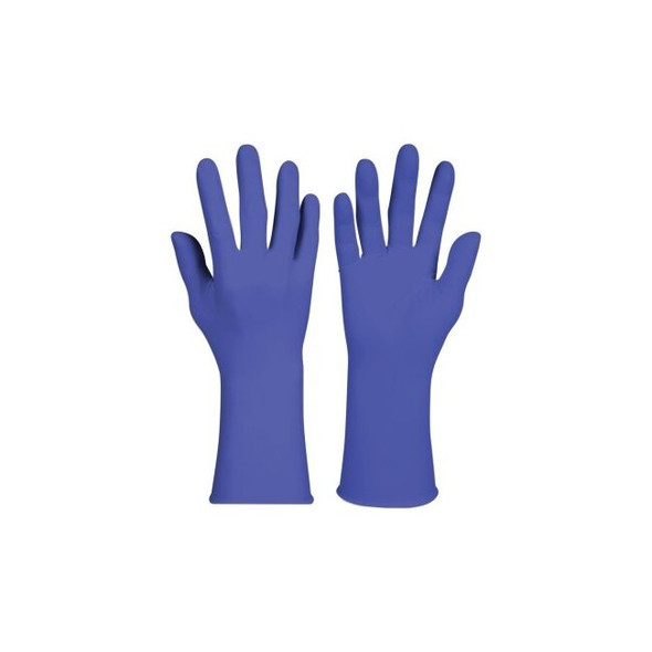 G3 Nitrile Gloves, Beaded Cuff, Unlined, Medium, Sapphire, 7.1 mil