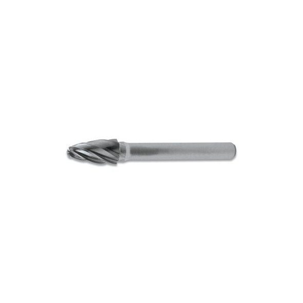 1848 General Purpose Solid Carbide Bur, 1/4 in dia C Shank, 1 in L Cut, SF-5, Double Cut