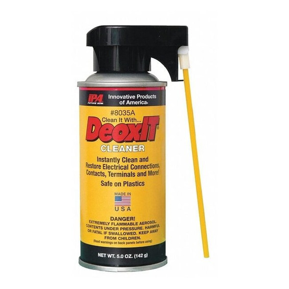 Contact Cleaner, Aerosol Spray Can, 5 oz, Liquid