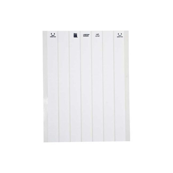 Brady Write On Wire Marker, Polyester White, LAT-7-747-10,PK76 LAT-7-747-10