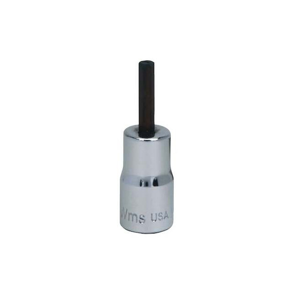 1/4" Dr, 5/64" Size, SAE Hex Bit Socket, 6-Points Pack of 7