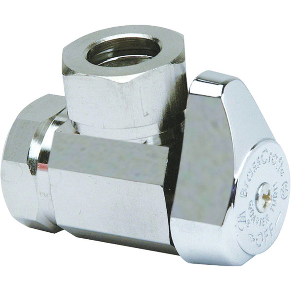 Brasscraft 1/2 In. x 1/2 In. Chrome Angle Stop Valve G2R37X CD