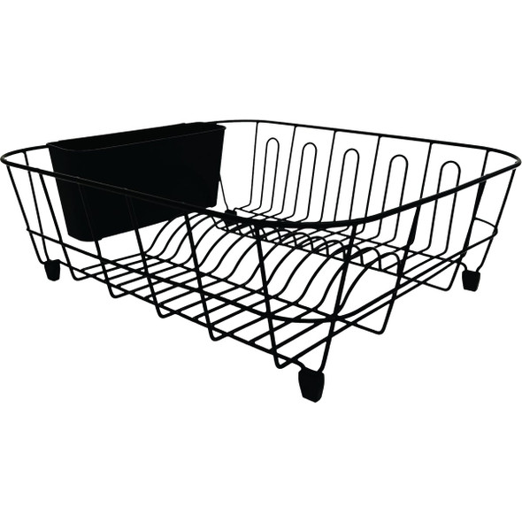 Grayline 14 In. W x 17-1/2 In. L  Black Wire Sink Dish Drainer 44411
